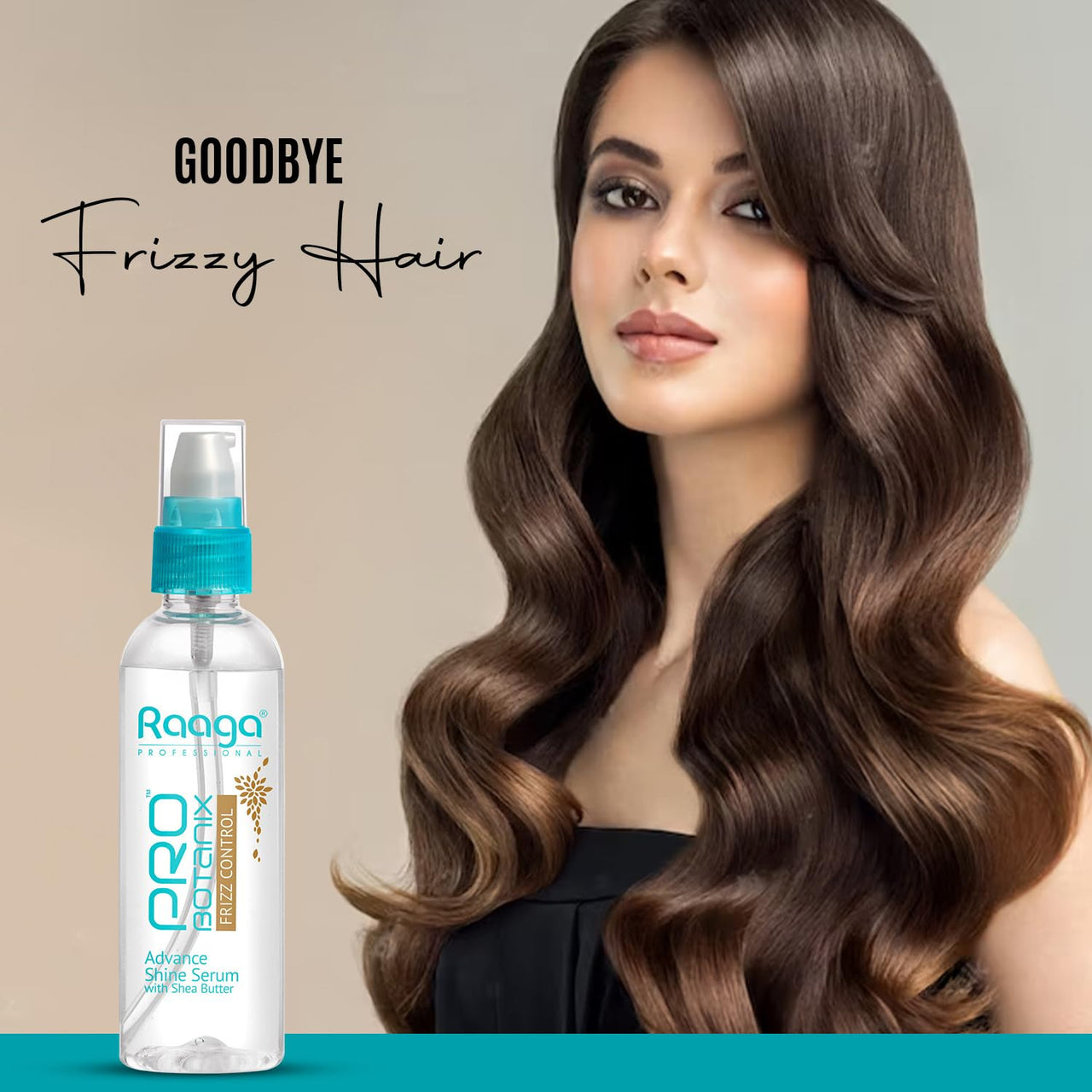 Raaga Professional Probotanix Frizz Control Hair Serum for Hair Smoothing with Shea Butter, Anti Frizz Serum for Hair, 100ml