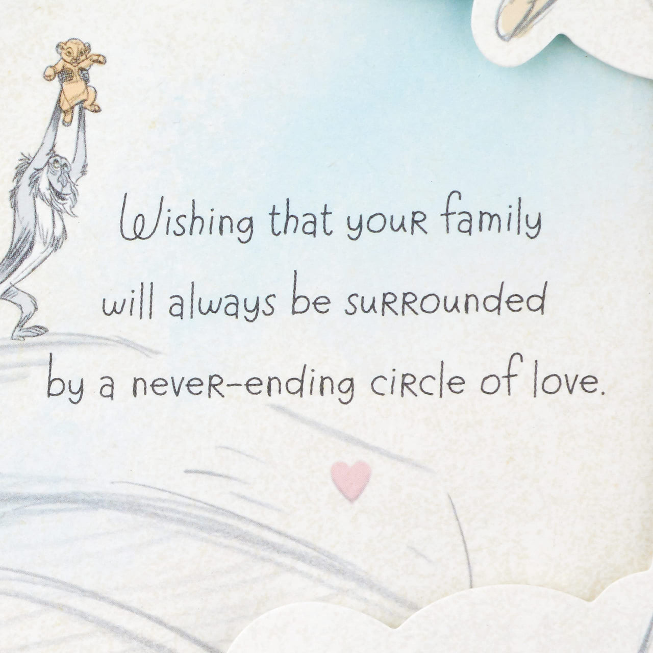 Hallmark Disney Baby Shower Card for New Parents (Lion King, Baby Simba) Welcome New Baby, Congratulations, Gender Reveal Lion King, Baby Simba