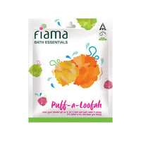 Fiama Bath Essential Puff-a-Loofah, Pack of 1 Body Loofah, Soft, Exfoliated and Energized Skin