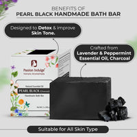 Passion Indulge Handmade Soap Natural Charcoal Bath Bar - (Pack of 3)
