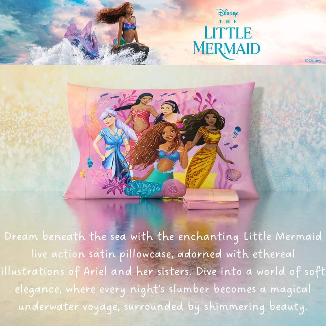 Squishmallows Bedding Silky Satin Standard Beauty Silky Satin King Size Pillowcase Cover 20x36 for Hair and Skin, (Officially Licensed Product) Squishmallows - Sleepy Mallow King (U.S. Standard)