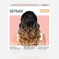 Streax HC Highlighting Kit Blonde Hair Colour, Vibrant Blonde 180g 12 gm Box