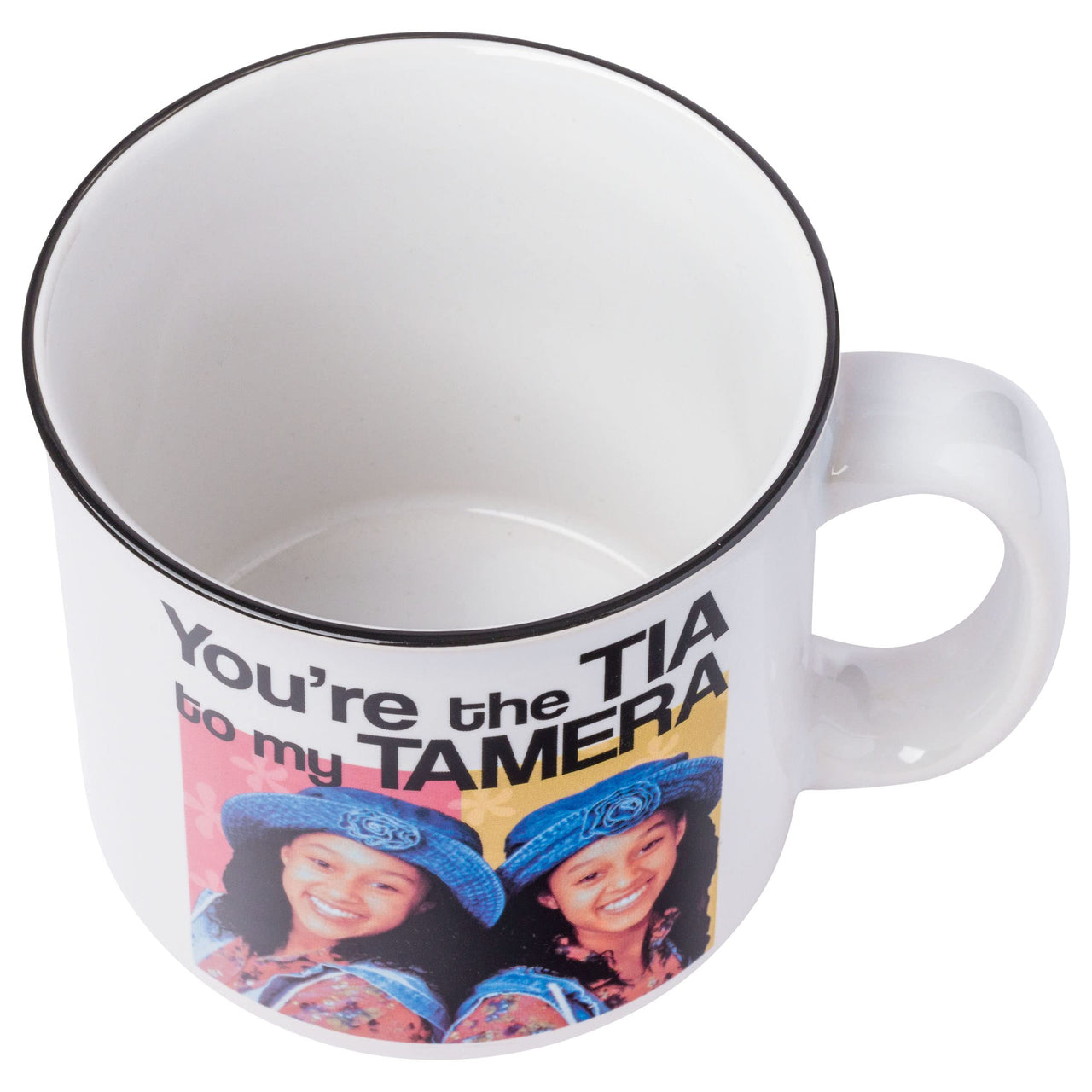 Silver Buffalo Sister Sister Tia to My Tamera Ceramic Camper Coffee Mug, 20 Ounces