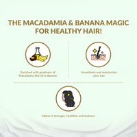 Olivia Revitalizing Hair Conditioner with Macadamia Oil & Banana | Deep Nourishing Conditioner for Frizzy Hair | Smooth, Shiny Finish | Paraben-Free Formula for Men & Women - 200ml