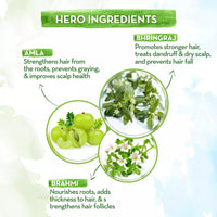 Mamaearth BhringAmla Shampoo for dry & frizzy hair with Bhringraj & Amla for Intense Hair Treatment – 250 ml