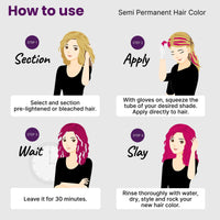 2.Oh! Italian- Pink Hair Color For Women & Men | Ammonia-Free DIY Semi Permanent Hair Color | Enriched with Argan Oil | Lasts upto 12-15 Washes