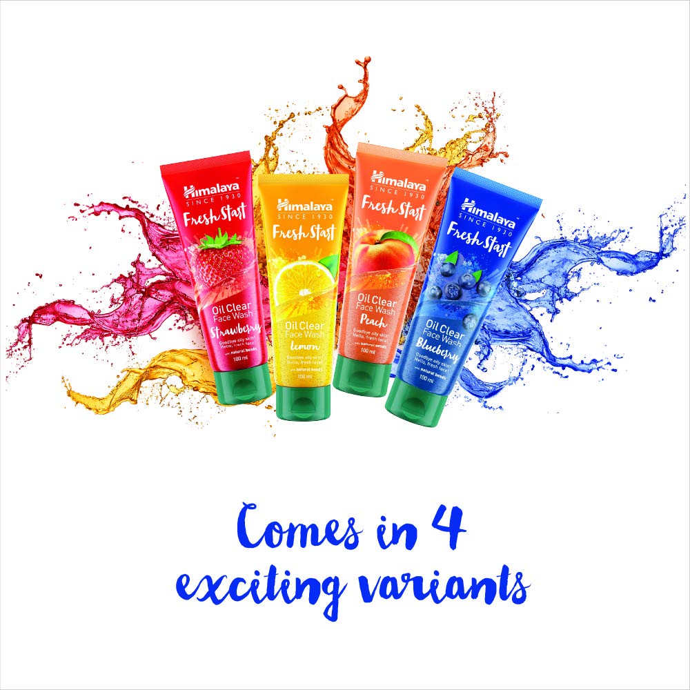 Himalaya Fresh Start Oil Clear Face Wash, Blueberry, 50ml