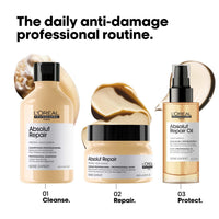 L'Oréal Professionnel Absolut Repair Mask for Dry & Damaged Hair - 250ml | Professional mask for Strengthening and Repairing Hair, With Protein & Omega-9, For Men & Women (Pack of 2)