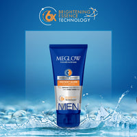 Meglow Fairness Combo for Men | Instant Glow Face Wash (70g) + Face Cream (50g) | Skin Brightening Combo Pack for Men | SPF 15 | Paraben Free | Vitamin E