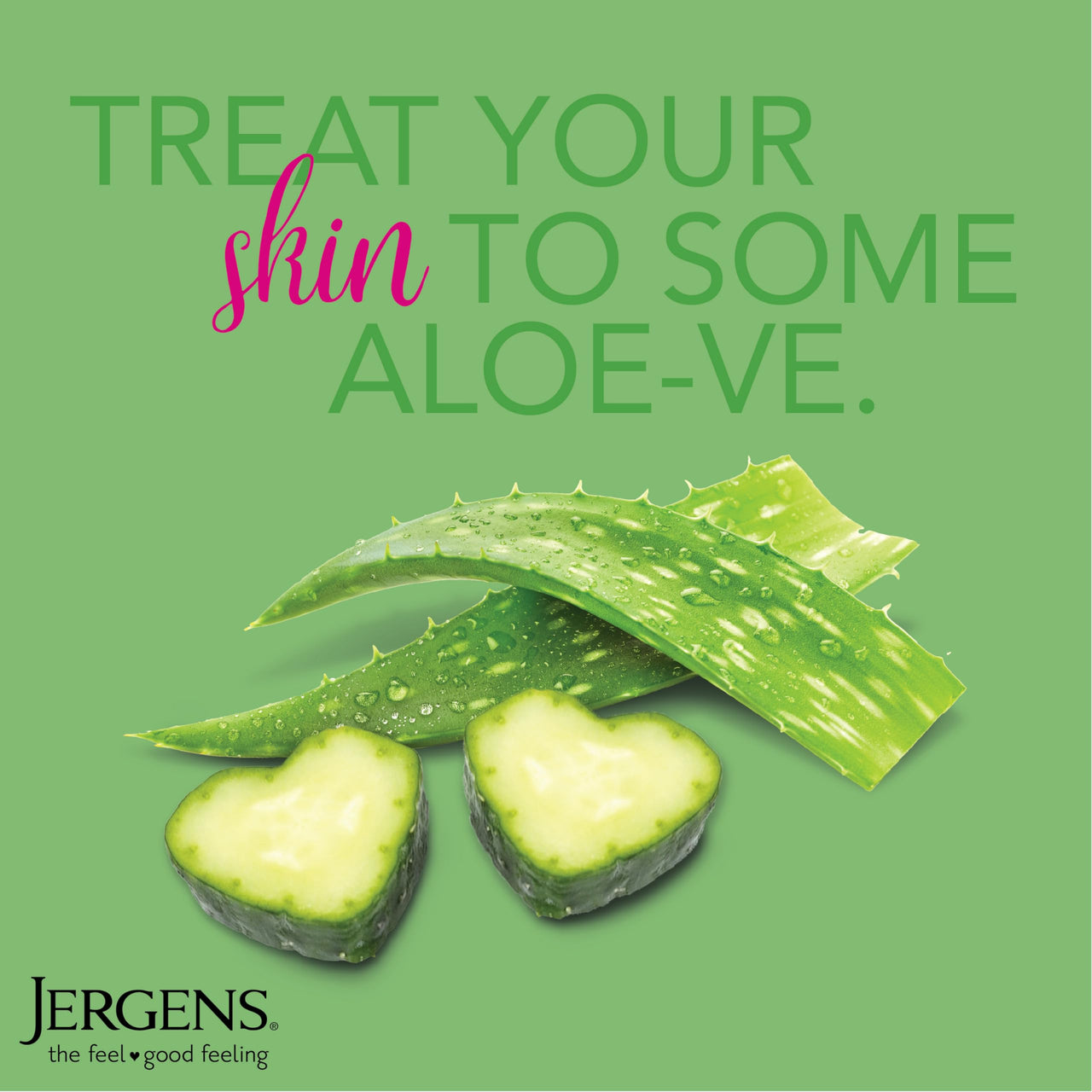 Jergens Soothing Aloe Refreshing Body Lotion, Aloe Vera Body and Hand Moisturizer, Illuminating Hydralucence Blend, with Cucumber Extract, Dermatologist Tested, 600ml