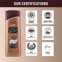 Multani Naturals Cocoa Body Lotion | Long Lasting Nourishment |Hydrating & Refreshing Skin| With Aloevera Juice & Cocoa Butter | Suitable for Normal to Dry Skin | Non Sticky & Non Greasy Lightweight Body Lotion - 100 ML (Pack of 2)