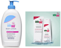 SebaMed Baby Body Lotion, For All Skin Types, 400 ml & Sebamed Everyday Shampoo, 200ml