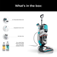 Shark EX201 CarpetXpert Upright Carpet, Area Rug & Upholstery Cleaner with StainStriker, Built-in Spot & Stain Cleaner, Perfect for Pets, Deep Cleaning & Tough Stain Removal, Carpet Shampooer, Cyan Shark CarpetXpert with StainStriker