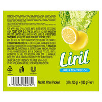Liril Lime and Tea Tree Oil Bath Soaps: Refreshing Bathing Soaps with Freshness of Lemon - Paraben and Sulphate Free Soap Bar, 125 g (Buy 3 Get 1) (Pack of 2)
