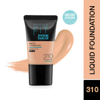 Maybelline New York Liquid Foundation Light Sun Beige & New York Compact Matte Powder,All Skin Type 128 Warm Nude, 8G, 2 count