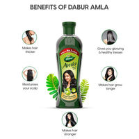 Dabur Amla Hair Oil - 450 ml | For Strong, Long and Thick hair | Nourishes Scalp | Controls Hair Fall, Strengthens Hair & Promotes Hair Growth