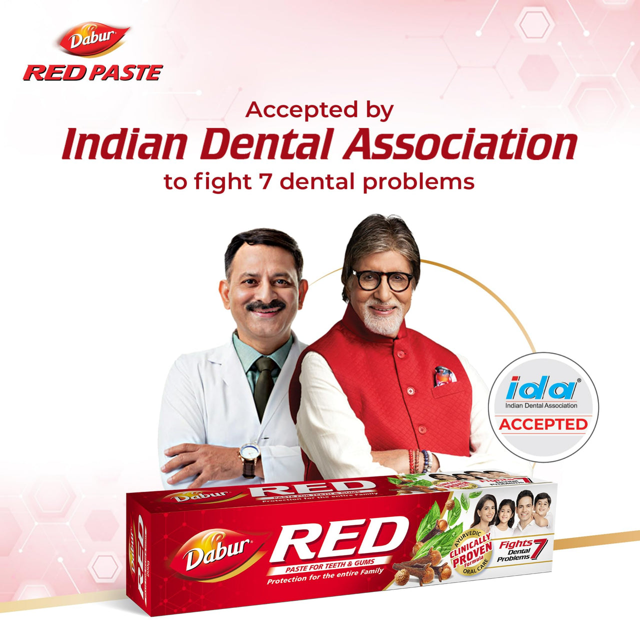 Dabur Red Toothpaste - 100g | World's No.1 Ayurvedic Paste | Provides Germ Protection, Cavity Protection, Plaque Removal | Prevents Gum Bleeding, Yellow Teeth, Toothache, Bad Breath
