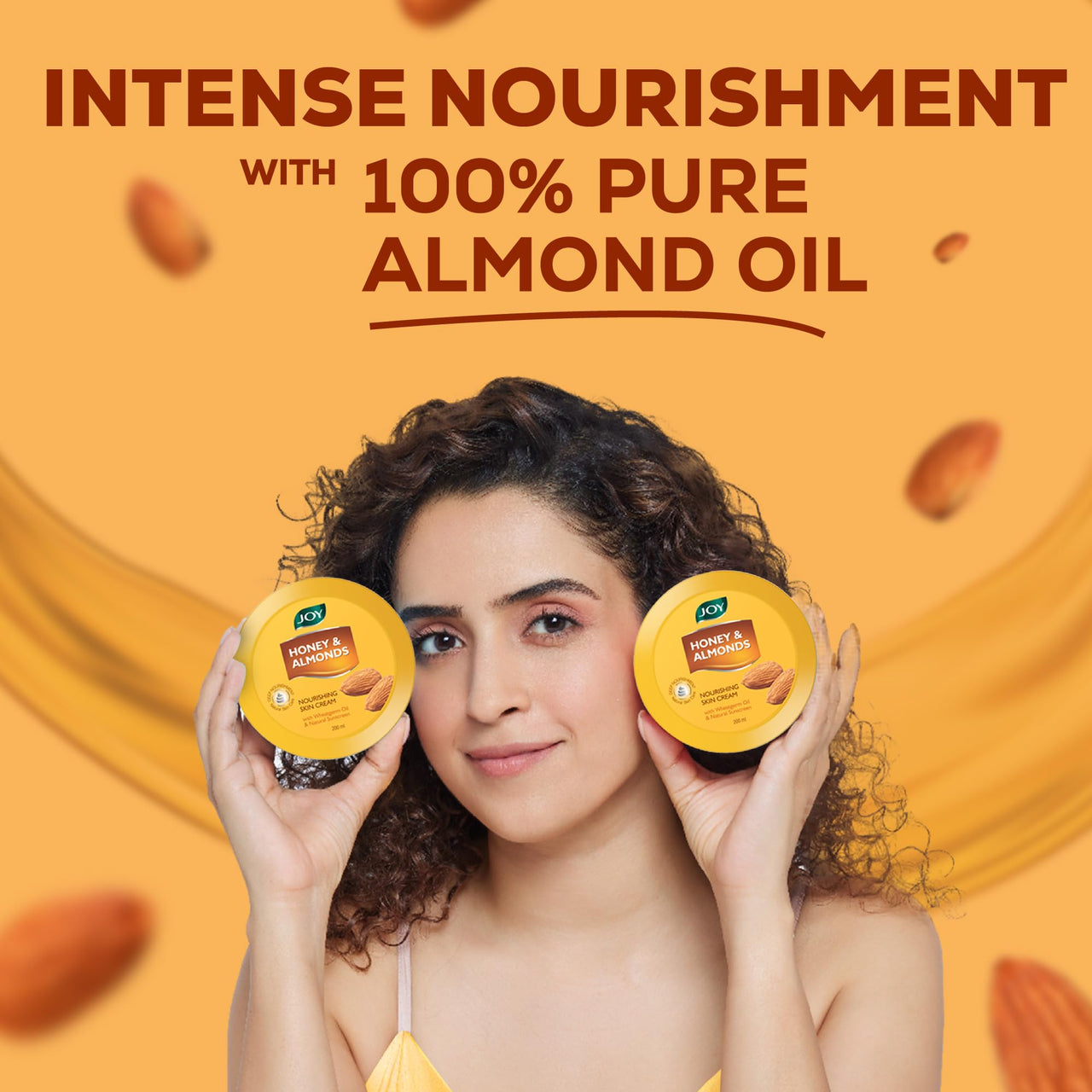 Joy Honey Almond Value Combo With Body Lotion (500ml) & Skin Cold Cream (200ml) For Complete Nourishment | Moisturization for All Skin Types, Gender & Weather - Combo pack of 2, 700ml