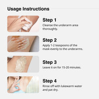 Cureskin Under Arm Brightening Cream Mask with Papaya & Sweet Orange | Dark Underarms & Hyperpigmentation | Under arm Dark Removing Cream, 50 g (Pack of 1)