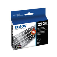 Epson 222 Claria Ink High Capacity Black Cartridge (T222XL120-S) Works with Workforce WF-2960, Expression XP-5200 Ink Cartridge