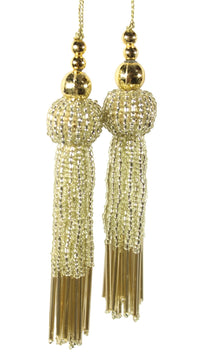 Trendy and Ethnic Acrylic Pearls Tassel Women's  Ethnic Work Hanging Latkan for Sareepallu Blouse Dupatta Lehenga (Set of 1 Pairs)