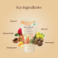 Moha Face Wash, Aloe Vera Gel & Herbal Scrub for Nourished and Bright Skin With Goodness Of Natural Herbs (100g - Combo Pack Of 3)