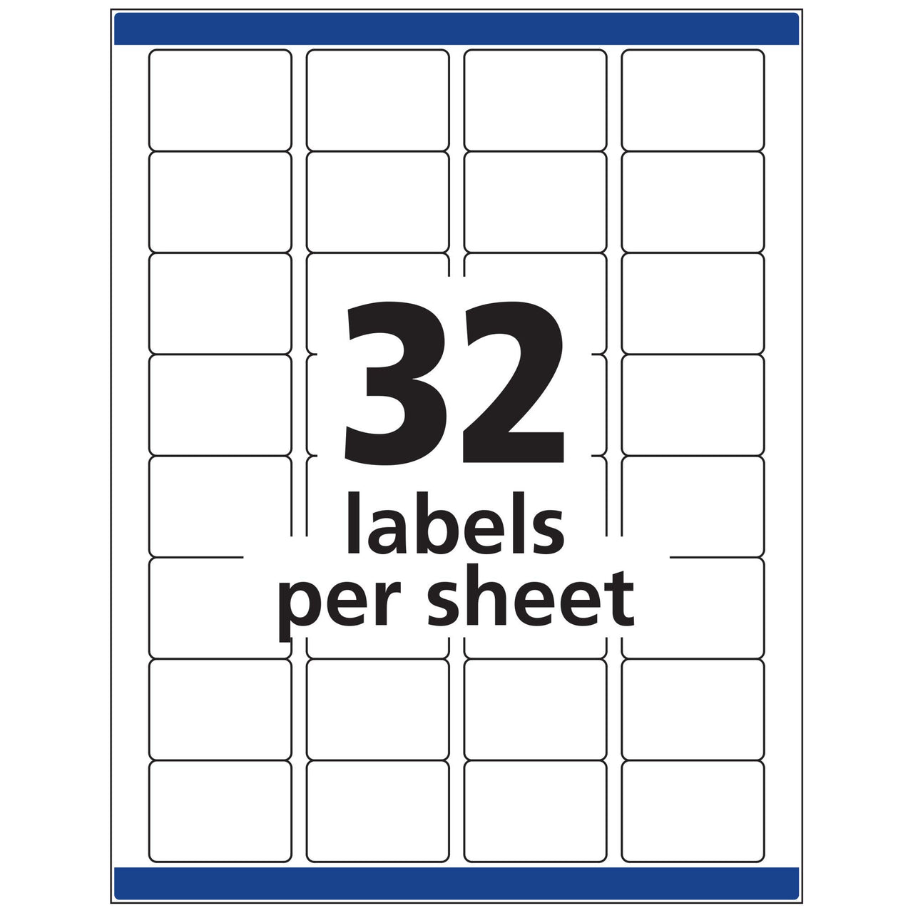 Avery ID Labels, Sure Feed Technology, Permanent Adhesive, 1.25" x 1.75", 480 Labels (6570)