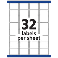 Avery ID Labels, Sure Feed Technology, Permanent Adhesive, 1.25