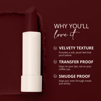 Carlton London Velvet Satin Glitterati Bullet Long Stay Lipstick |Enriched with Vitamin E, Castor oil | Intense Colour, Moisturised Lips, Smooth & Light |Upto 8 hrs - 4Gm. (pumpkin spice)