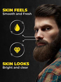 Beardo Ultraglow Face Wash for Men, (100ml x 2) | Aloe Vera Facewash that Enhances & Balances Skin Tone | Glowing & Radiant Cleanser for face with Menthol & White Lily