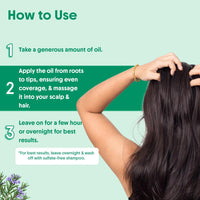 Aravi Organic Rosemary Lavender Hair Oil For Healthy Scalp, Hair Roots - 100% Pure & Natural - For Hair Growth & Hair Fall Control - 200 ml