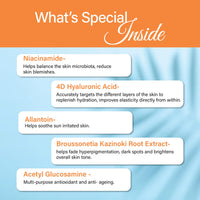 Raissa Luxury Hydra Glow Sunscreen SPF 50, PA++++, UVA/UVB Broad Spectrum, 50g with 4D Hyaluronic Acid, Brightening and Hydrating |No Silicone, No Oxybenzone, No Whitecast, All Skin types