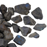 mookaitedecor 1 lb Bulk Natural Labradorite Raw Crystals Rough Stones for Tumbling,Cabbing,Polishing,Wire Wrapping,Wicca & Reiki Crystal Healing Labradorite(1