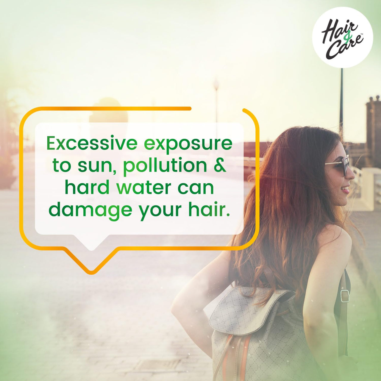 Hair & Care Damage Repair Non-Sticky Hair Oil with Aloe Vera, Olive Oil & Green Tea, 500 ml