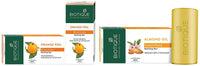 Biotique Almond Oil Nourishing Body Soap, 150g & Bio Orange Peel Revitalizing Body Soap, 150g