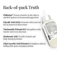 iCosmetiques Pollution Defense Face Serum |Vitamin C, Pollustop, Hyaluronic Acid |Deep Hydration, Glow and Skin Brightening |Infused with Himalayan Glacial Water |Unisex Advance Care Formula |40ml