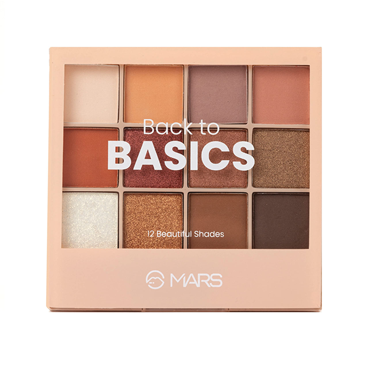 MARS 12 Shades Back to Basics Matte Eyeshadow Palette with Free Applicator (14.4 gm) (Shade-01) 12 Shades Back to Basics Eyeshadow Palette with Free Applicator (14.4 gm) (Shade-02), Multi
