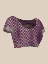 Pandadi Saree Women's  Banarasi Silk Saree With Unstitched Blouse Piece