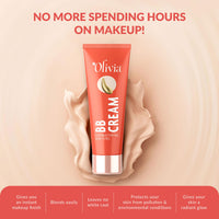 Olivia BB Cream with SPF30 | Easily Blendable with Natural Coverage, Lightweight, Long Lasting, Gives Natural Finish | 15gm