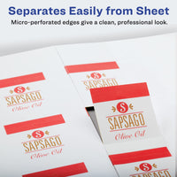 Avery Printable Blank Square Gift Tags with Sure Feed, 1.5
