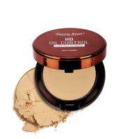 Seven Seas 2 In 1 HD Oil Control Matte Finish Pressed Compact Powder Total Oil Control | Non Oily Matte Look | Evens Out Complexion | Hides Imperfections | Blends Effortlessly (Honey)