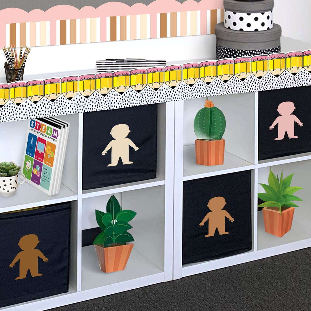 CTP Multicultural People 6" Cut-Outs Learning Dcor Accents for Classroom Diversity (Creative Teaching Press 10592)