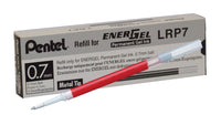 Pentel Refill Ink - For EnerGel PRO Permanent Gel Pen, (0.7mm) Medium Line, Red Ink - LRP7-B