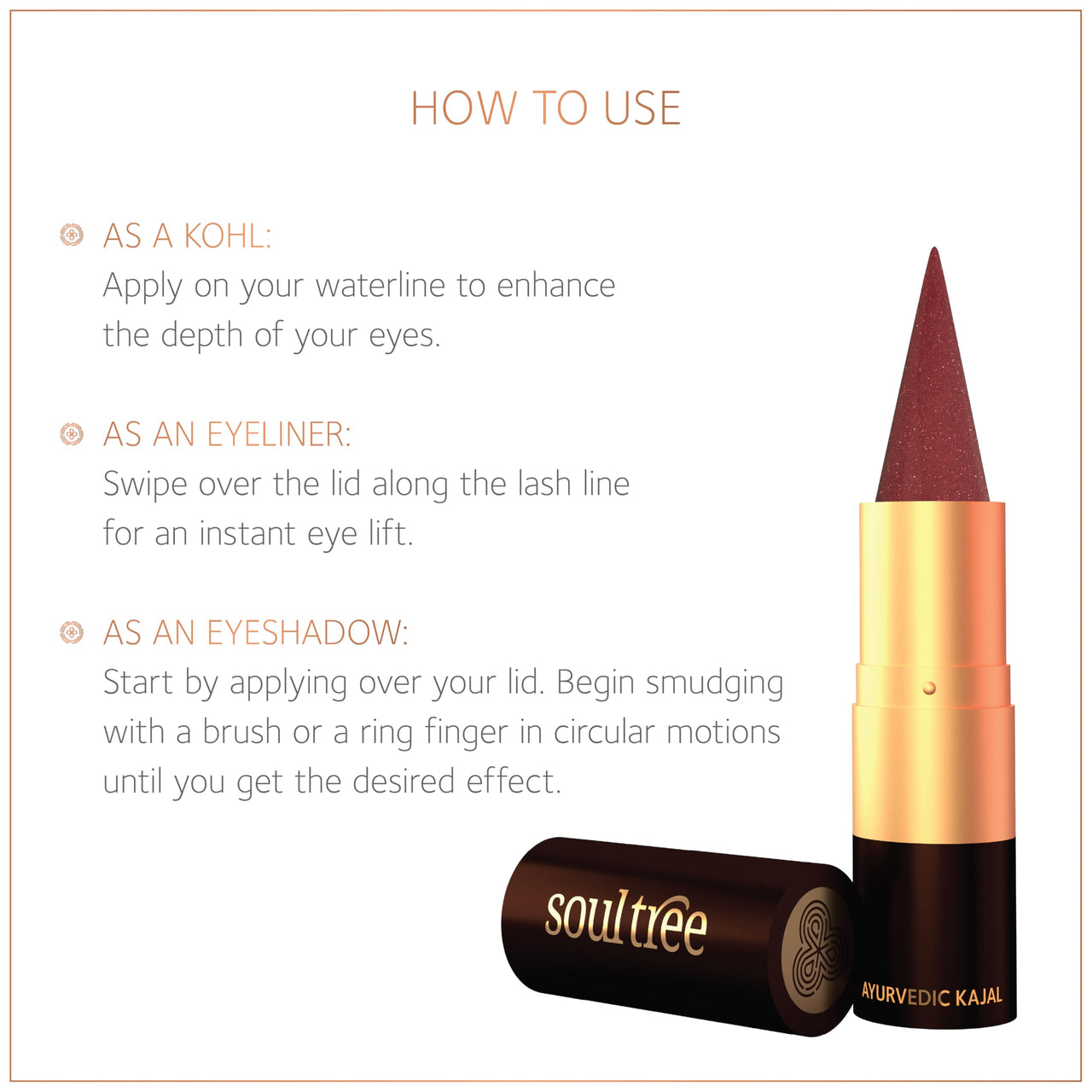 SoulTree Ratnavalli Padma Raga Jewel Kohl | Red Ruby - 3gm