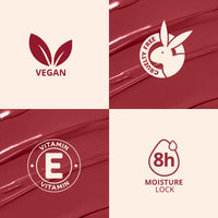 Carlton London Liquid Matte Chuffed Kiss Mocha Me Lipsticks |Enriched with Vitamin E, Avocado Oil | Matte Finish, Non-Sticky and Non-Drying | Upto 12 Hrs- 3ML (Merlot Red)
