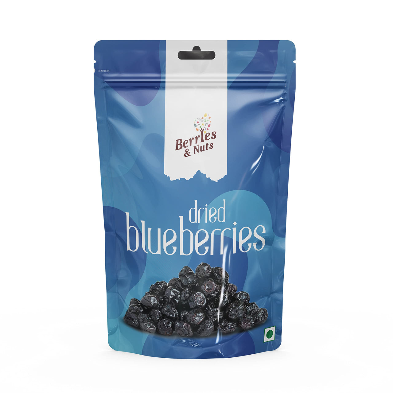 Berries & Nuts Dried Blueberries 400 Grams | Dried Fruits, Immunity Booster, Vitamins Rich, Vegan, Preservative Free | 2 Pack 200 Grams.