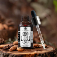 The Man Company Beard Oil for Growing Beard Faster with Almond & Thyme, 100% NATURAL, Best Beard Growth Oil for Men, Nourishes & Strengthens Uneven Patchy Beard - 30ML