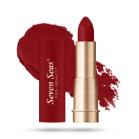Seven Seas Stay Classy Matte Lipstick Full Coverage Long Lasting Lipstick | Smooth Application | Transferproof & Smudge Proof | Highly Pigemented Lipstick for Women (Upsdell Red)