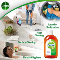 Dettol Antiseptic Disinfectant Liquid, 550ml (Pack of 2) & Dettol Bathing Soap Original, 125gm, Pack of 6