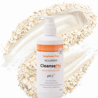 NOURRIR CleanseMe Gentle Skin Cleanser Face wash | 200 ML |All Skin Types | Enriched with Allantoin & Colloidal Oatmeal | Use with or Without Water | Soap Free
